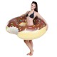 Chocolate Donut inflatable pool float