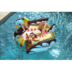 Colorful Swan Giant pool float