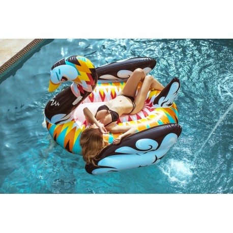 Cisne Multicolor Flotador gigante para piscina