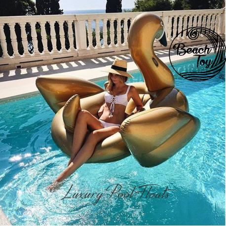 Incienso Enfatizar Anotar Cisne Dorado - Flotador gigante para piscina - Beach Toy