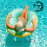 Blue Donut - Giant inflatable pool float