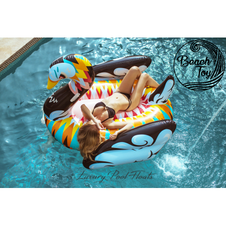 Cisne Multicolor Flotador gigante para piscina